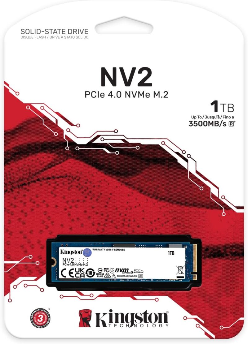 Disque dur NVMe M.2 Kingston 1 TB